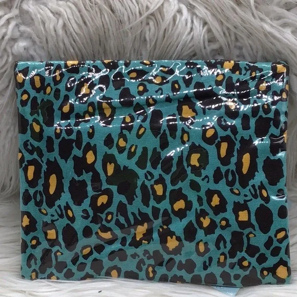 🌼3/$13🌼BUNDLE DEAL! Mud pie Turquoise/Brown Storage Bag - Picture 2 of 4